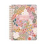 Le Color Botanical Spiralli Defter Çizgili Pembe 17x24 cm