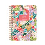 Le Color Botanical Spiralli Defter Kareli Kırmızı 17x24 cm