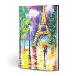 Le Color Çizgili Paris Creamona Paris Dokulu Mini Defter