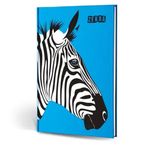 Le Color Çizgili Zebra Hayvan Figürlü Dokulu Defter