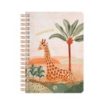 Le Color Çizgili Zürafa 17x24 cm Marrakech Spiralli Defter