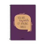 Le Color Eco Kraft Sp A4 Düz Defter Mor