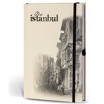 Le Color Eski İstanbul journal Çizgili Lastikli Cumbalı Defter