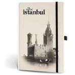 Le Color Eski İstanbul journal Çizgili Lastikli Kız Kulesi Defter