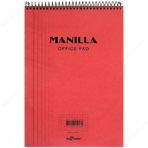 Le Color Manilla Spiralli Kırmızı Kareli A5 70 Yaprak Bloknot