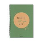 Le Color Yeşil Eco Kraft Sp A4 Düz Defter