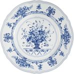 Le Coq Porcelaine Neos Anthiros - Beyaz ve Mavi Tatlı Tabağı - 20,5 CM – Avrupa Üretimi İthal Porselen