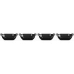Le Creuset 4’lü Mini Dikdörtgen Döküm Fırın ve Servis Seti 13 cm - Siyah
