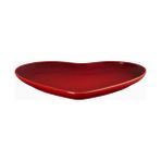 Le Creuset Kalp Şekilli Seramik Servis Tabağı 23 cm - Kırmızı