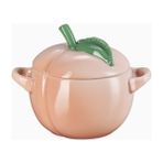 Le Creuset Mini Cocotte Şeftali Taş Seramik Kapaklı Kase - 0.58 L