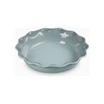 Le Creuset Seramik Dalgalı Kenar Lüks Tart Kalıbı - 23 cm - Açık Yeşil