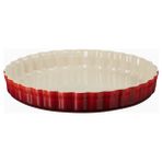 Le Creuset Seramik Lüks Tasarım Tart Kalıbı 28 cm - Kırmızı