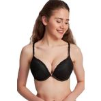Le Jardin 7005 Siyah 2 Beden Büyüten Büyük Gösteren Destekli Dolgulu Dantelli Soft Cup Sütyen