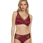 Le Jardin Christine, Soft Cup, Dolgusuz, Balenli, Dantel Detaylı, Toparlayıcı Sütyen Külot Takım, Bordo, 105