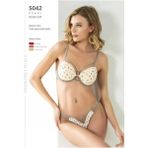 Le Jardin Kadın Çiçek Desenli Bralet Sütyen Külot Takımı 5042 - 1 Adet - Vizon - Gri - 90B
