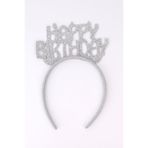 Le Mabelle Gümüş Simli Eva Happy Birthday Kız Çocuk Taç