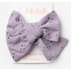 Le Mabelle Lila Fisto Fiyonk Kız Çocuk Klips Toka - Standart