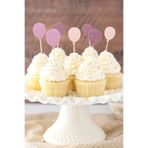 Le Mabelle Lila Happy Birthday Balon Pasta Süsü