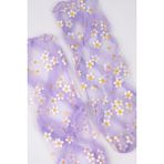 Le Mabelle Lila Papatya Desenli Kız Çocuk Tül Çorap - 2 - 4 Yaş - 01P-Pembe