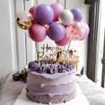 Le Mabelle Mor Pembe Balon Pasta Süsü