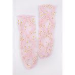 Le Mabelle Pembe Papatya Desenli Kız Çocuk Tül Çorap - 01P-Pembe - 8 - 10 Yaş