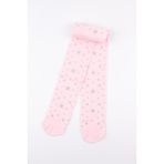 Le Mabelle Pembe Simli Yıldızlı Kız Çocuk Muz Külotlu Çorap - 3-4 Yaş - 01P-Pembe