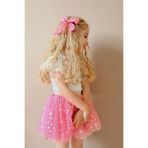 Le Mabelle Pembe Yıldız Baskılı Tül Kız Çocuk Klips Toka