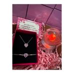 Le Manolia Accessories PEMBE ÇELİK KALP ZİRKON KOLYE VE BİLEKLİK RENK DEĞİŞTİREN 3D SATÜRN KIZ KÜRESİ SEVGİLİ HEDİYELİK