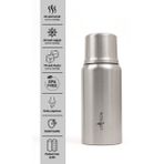 Le Paon 750 ml Paslanmaz Çelik Termos Sızdırmaz 24 Saat Sıcak 48 Saat Soğuk 72 Saat Buzlu Bpa Free - Inox