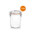 Le Parfait Klipsli 4'lü Cam Kavanoz Seti (2 Adet 580 ml - 2 Adet 425 Ml)