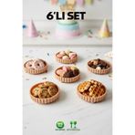 LE PARİS 6’lı Ayaklı Sunum Kasesi Seti | Kırılmaz Meze, Kuruyemiş, Çerez & Tatlı Sunumluk | Şık ve Dayanıklı | Kahve