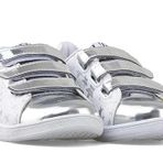 LE PETİT 610 Numara 26 Patik Ünisex Çocuk Sneaker Ayakkabı BEYAZ_GÜMÜŞ YILDIZ (Beyaz_ Gümüş, 26)