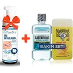 Le Petit Marseillais 250 ml Vanilya Sütü Duş Jeli+Listerine 250 ml Cool Mint Hafif Tat Ağız Bakım Suyu+E2'Quality Diş Beyazlatıcı Köpük