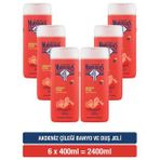 Le Petit Marseillais 6x400 ml Akdeniz Çileği Duş Jeli