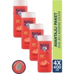 Le Petit Marseillais Akdeniz Çileği Nemlendirici Banyo ve Duş Jeli 400ML x 4 Adet ve Kabak Lifi Hediye - 400 ml