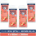 Le Petit Marseillais Beyaz Şeftali ve Nektarin 4x650 ml Duş Jeli