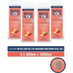 Le Petit Marseillais Beyaz Şeftali Ve Nektarin Nemlendirici Banyo Ve Duş Jeli 400 ml x4 adet ve Kabak lifi hediye