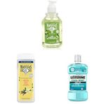 Le Petit Marseillais El Yıkama Jeli (Sabun & Zeytinyağı 300 ml) + Organik Vanilya Sütü Duş Jeli (Le Petit Marseillais 400 ml) + Listerine Cool Mint Ağız Bakım Ürünü (Hafif Tat, 500 ml)