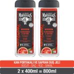 Le Petit Marseillais Kan Portakalı ve Safran Duş Jeli 2×400 ml Enerji Verici Koku