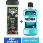 Le Petit Marseillais Men Ardıç Ağacı ve Füjer Duş Jeli 400 Ml+Listerine Cool Mint 500 ml Hijyen Seti