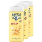Le Petit Marseillais Vanilya Sütü 3x650 ml Duş Jeli