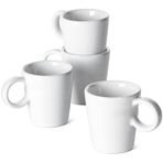 LE TAUCI Espresso Bardakları, Espresso için 3 oz Seramik Espresso Kupaları, Espresso Makinesi ve Kahve Makinesi için Mükemmel Mini Kahve Fincanı, 4'lü Set, Beyaz