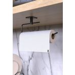 Le Touche Rulo Havluluk Peçetelik Yapışkanlı Pratik Banyo Mutfak Askısı Kağıt Rulo Havluluk - Siyah