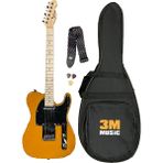 Lea Ss Manyetik Telecaster Elektro Gitar Kılıf Askı Pena Set Elektro Gitar