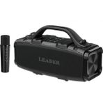 Leader LP330 Ipx5 Bluetooth Sd USB Aux Fm Radyo Kablosuz Mikrofon Taşınabilir Toplantı Amfisi - Siyah
