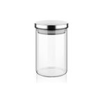 Leaf Shop 450ML Vakumlu Metal Kapaklı Borosilikat Cam Kavanoz (8.5CM*12CM) 1 Adet
