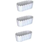 Leaf Shop Adet Akasya Saksı, Bahçe Balkon Saksı, Çit Saksı 30 cm (Beyaz)