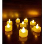 Leaf Shop Adet LED Mum Tealight Sarı Işık Pilli (Piller Dahil)