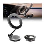 Leaf Shop Araç Tutucu Süper Ağır Metal 3m Taban Bantı Kutuda Yedek Taban Bantı ve 2 Adet Yedek Metal Halka 360 Derece Tam Tur Dönebilir Katlanabilir Masa Gibi Yüzeylere De Uygun Telefon Tutucu ve Stand