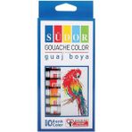 Leaf Shop Boya Tüp 10 Renk 9 ml Paket Guaj Boya Seti 10 Lu